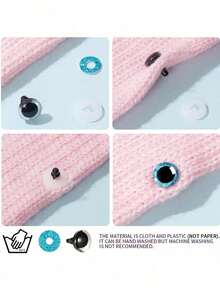 16pcs 14mm 3d Sparkling Safety Eyeballs, Diy Eyes For Crochet, With Bowl Washers, Moon Crochet Amigurumi Eyeballs, For Crochet Animal Craft Eyeballs, Plush Crochet Eyeballs For Craft Halloween Decorations - Multicolor - View 7