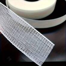 1 捲 39.381 英吋/100cm 高品質密集挺挺馬毛膠帶－紗布、雪紡、絲綢面料飾邊內襯，可重複使用尾部支撐配件，適用於 DIY 婚紗、裙子、連身褲及夏季校園穿著 - 白色 - 查看 3