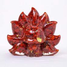Manifest Wealth & Luck: Nine-Tailed Fox Crystal Resin Figurine - Prosperity Guardian Home Decor (3.43" X 3.15") - 綠色 - 查看 7