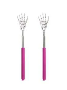 6/3/2/1pc Extendable Back Scratcher Portable Telescoping Metal Stainless Steel Back Scratchers Hand Massager - Multicolor - View 16