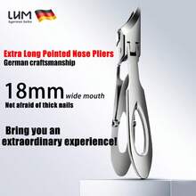 Cortador de Unha Encravada Bico de Águia com Abertura de Mandíbula Larga Biselada, Cortador de Unhas dos Pés com Lâmina Curva Inclinada do Podologista