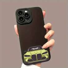 Funda para teléfono Mate con un diseño de automóvil de lujo con ojos, que ofrece 360 ​​grados y es compatible con varios modelos, incluidos 11, 12, 13, 14, 15 Pro, 16, XR, X/XS, 8 Plus, SE y. - Negro - Ver 6