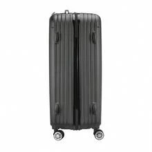 Creahappy 3-Piece Suitcase Set, Travel Suitcase, Hard-Shell Luggage Set With Swivel Casters, Lightweight And Durable, Made Of ABS With TSA Locks, M/L/XL, Black, B - 黑色 - 查看 4