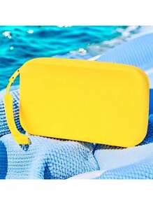 14 colores disponibles, bolsa de cosméticos de silicona lavable de gran capacidad, bolsa de playa, organizador de maquillaje, clutch de playa