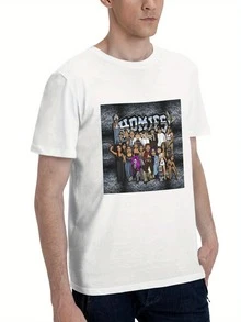 Lil Homies 90s Chicana Funny T-Shirt Tees Tops For Men 180g - trắng - Xem 3