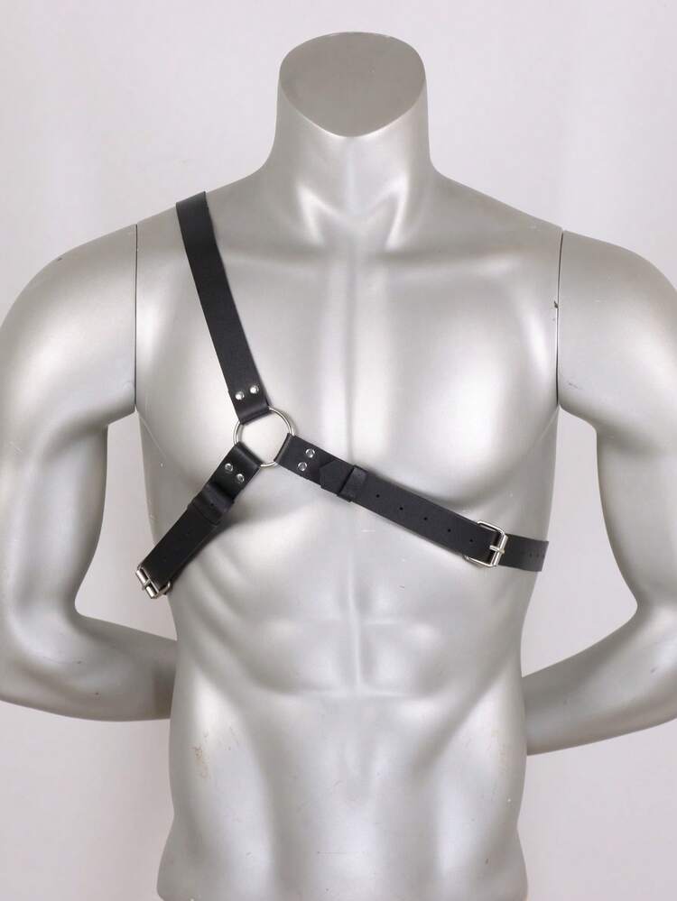 1件中世纪PU皮革单肩剑鞘，文艺复兴时期维京剑带，带剑鞘套，万圣节LARP道具（不含剑） - A - 查看 4