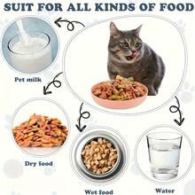 10 Stücke Katzen Näpfe + 1 Stück Aufbewahrungsregal, flache Katzenfutter Näpfe, breite Näpfe für Katzennassfutter, geeignet für Schnurrbart-Katzen, Katzen Wassernäpfe für Innenbereich, rutschfeste Fütterungsschale, geeignet für kleine Katzen, Kätzchen und kurzbeinige Katzen