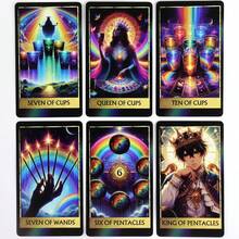 Rainbow Tarot Cards Women's Board Game Playing Decks Divination Oracle Cards, Paper Materials, Good Quality, Only English PDF Guidebook - Photo Color - View 7