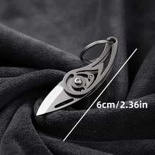 Mini Titanium Alloy Folding Knife - EDC Pocket Knife With Keychain, Stainless Steel Blade, Titanium Metal Handle, Lightweight & Compact, Suitable For Outdoor Camping, Essential Gift, Foldable Pocket Knife, Metal Surface Treatment, Durable Blade - Multicolor - View 3