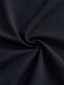 SWAVVY Camiseta negra corta con estampado de cámara, de talla estándar para hombre, de moda para el verano QH25 - Negro - Ver 5