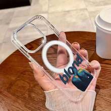 Funda para teléfono con diseño artístico de Austin Blonde. Compatible con 16, 15, 14 Pro, 13, 12, 11, XR y XS Plus. Fabricada en silicona TPU, resistente a golpes y caídas. Tacto agradable. Ideal para regalar a familiares, amigos y seres queridos. - transparente - Ver 3