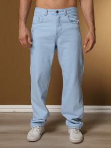 Barão Balão Men's Jeans, Wide Leg Model - Light Wash - View 4