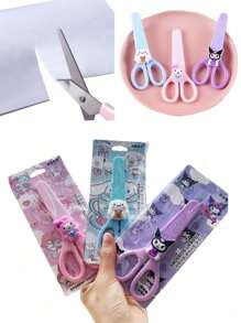 1 把 Sanrio Kuromi 剪刀，适用于学生手工剪纸，可爱时尚，便携式 DIY 剪纸工具，带保护套，学生文具 - 均碼 - 查看 8