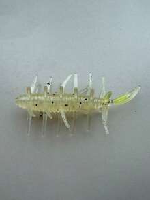 1 件/6 件/10 件，5.8 厘米/2.28 英寸仿真诱饵软饵虾，虾形软饵，模拟鱼尾运动，硅胶鱼饵，适用于淡水和咸水以及黑坑，黑鲈钓鱼设备，捕食者诱饵软尾蛆仿饵，假饵铅头钩 - 彩色 - 查看 7