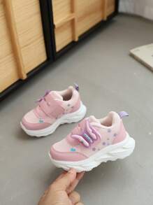 幼儿儿童软底防滑透气动物卡通运动鞋，春秋季 - 粉色 - 查看 1