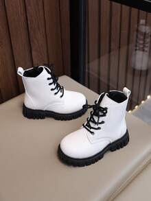 Classic Boots, Comfortable Non-Slip Soft Sole Children's Boots, Boys Girls Outdoor Campus Student Boots, Knight Short Boots