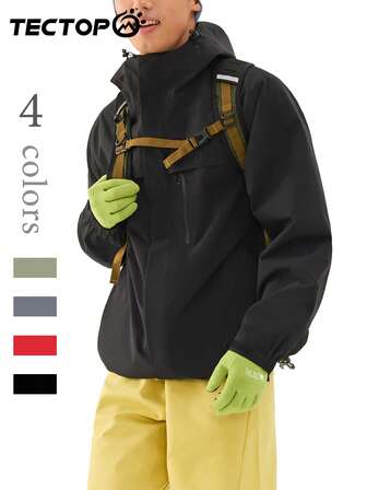 TECTOP 男士三合一抓绒外套套装，适合秋冬季节，可拆卸内衬，防水耐用，适合户外徒步、运动和滑雪。