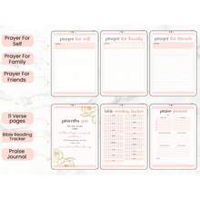 105-Page Prayer Journal With Bible Study & Gratitude Tracker - Spiral Bound Spiritual Growth Daily Planner, Psalm 46:5 Theme, Rose Design, Affirmation & Reflection Pages, Floral Cover