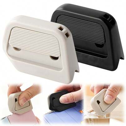 新型自动伸缩安全开箱刀，迷你便携式陶瓷开箱刀，带磁性陶瓷刀片 - 防锈、防刮、防滑手柄 - 用于包装和胶带切割的便携式多功能工具 - 办公室、送货、露营必备 - 紧凑耐用的设计，安全可靠，手感友好