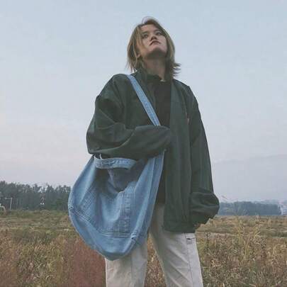 Denim Shoulder Hand Bag For Woman Shoulder Bag Crossbody Casual Jeans Bags Women Hand Bags Denim Bag, Perfect For Cow Girl