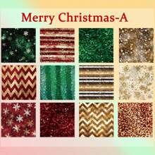 12-Sheet Merry Christmas Scrapbooking Base Paper Set​​ – Featuring Snowman, Leaf, And Snowflake Designs, This Christmas-Themed Craft Paper Serves As A Versatile Background For Journal Collages, DIY Gift Wrapping, And Holiday-Themed Projects.