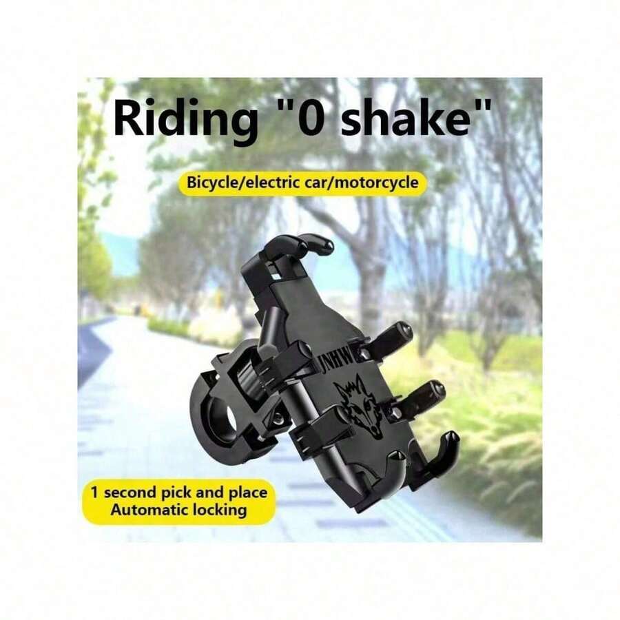 Motorrad Handyhalterung mit 360° Drehung, Anti-Vibrations Motorrad Handyhalterung, verstellbare Lenker Handyhalterung für Fahrräder