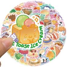 50 Hand-Painted English Cartoon Animal Food Graffiti Stickers For Decorating Luggage And Notebooks - Multicolor - View 3