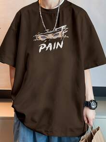 Oversized Streetwear T-Shirt Pain Nagato Eyes Rinnegan Cloak  REF 7257 VEST NERD - 鏽棕色 - 查看 6