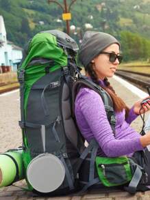 حقيبة تخزين وسادة رقبة سفر على شكل حرف U، حقيبة وسادة رقبة، حقيبة وسادة رقبة سفر مدمجة، مناسبة للسفر بالطائرة والقطار، مع إبزيم إطلاق سريع متصل بالحقيبة أو المحفظة أو الحقيبة الظهر، لا تشمل الوسادة، ضروريات السفر والعودة إلى المدرسة.