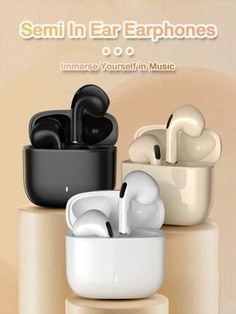2025 Wireless Earbuds With Fashion, BT 5.3 In Ear Buds Headphones With Deep Bass, Ultra Playtime Headset, Water-Proof Earphones Air Pod With Mics For Laptop Pad Phone Sports Workout.Christmas/Gifts/New Year's Day