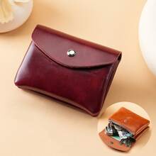1 pièce Mini Porte-monnaie vintage végan zippé, porte-cartes de crédit authentique, en PU, portefeuille pour femmes, porte-cartes authentique portable et portefeuille pour femmes, cadeaux de demoiselle d'honneur, cadeau pour femmes, cadeau d'anniversaire, cadeau amusant, petits cadeaux, idées cadeaux