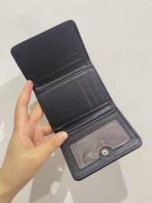 Multifunctional Solid Color Wallet, Trifold Premium Feel Purse, Cute Short-Style Ins-Style Women's Coin Purse - Multicolor - View 6