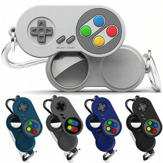 Funda protectora de silicona para consola de juegos vintage compatible con Apple Airtags