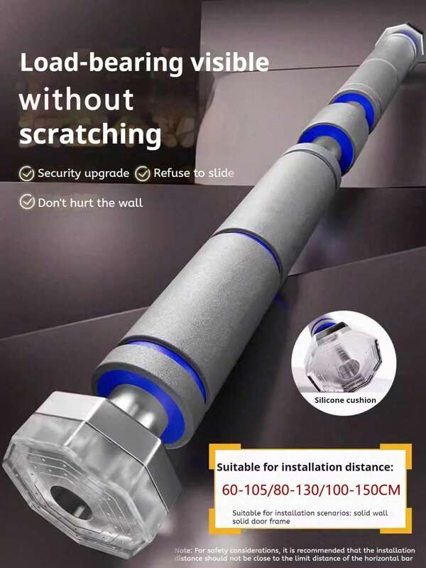 1pc Indoor Pull-Up Bar For Home Fitness, No Screws Required, Door Mounted, Stretching Gymnastic Rings Gym Accessories, Sport, Gym, Home Exercise, Sport Accessories, Gym Accessories, CrossFit Accessories