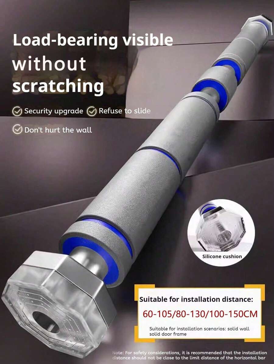 1 pièce Barre de traction d'intérieur pour le fitness à domicile, sans vis requises, montée sur porte, anneaux de gymnastique d'étirement, accessoires de gym, sport, exercice à domicile, accessoires de sport, accessoires de gym, accessoires de CrossFit