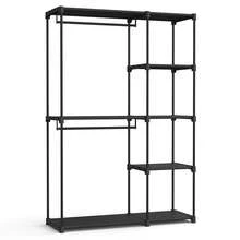 SONGMICS HOME SONGMICS Open Wardrobe, Freestanding Wardrobe Vertical Shelf, Coat Rack With Clothes Racks, Dressing Room, Bedroom, 43 X 124 X 182 Cm - Black - View 9