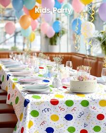 Plastic Table Cloth Disposable 10 Pack, 54 X 108 Inch Table Cloths, Party, Decorations, Harvest, Fall Tablecloths, Rectangle Tables, Leakproof  Sturdy, Orange