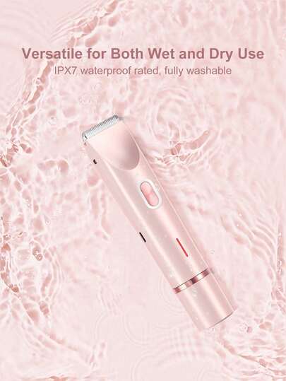 Multifunctional Shaver Rechargeable Electric Hair Removal Trimmer For Men And Women - Dual Head Shaver With USB Charging, Safe And Painless Wet And Dry Use 400mah