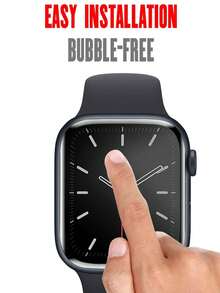 5 Stücke HD Vollabdeckung Bildschirmschutz, gebogener Verbundfilm und Carbonfaser-Stil, kompatibel mit Apple für 38/40/41/42/44/45/46/49mm Ultra/SE/Serie 10/9/8/7/6/5/4/3/2/1