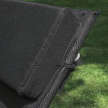 Cushion, Ergonomically Shaped, Padded Mattress Topper With Headrest For Rocking Chair, Garden, Black OGS28-P02