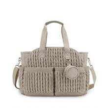 1 Stück neue gesteppte Mama-Tasche, Schultertasche mit Stauraum, wasserfestes Material für Schwangerschaft & Babytransport, Wickeltasche - Verschiedenfarbig - Übersicht 10