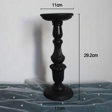 黑色新款圣诞系列手工甜点桌复古手工木质简约多功能乡村风支架多肉植物架烛台家居装饰桌面摆件