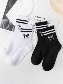 40 peças/30 peças/24 peças Meias Esportivas Confortáveis Unissex, Adequadas para Esportes e Treinamento, Meias Longas Femininas, Adequadas para Uso Casual e Empresarial, Antibacterianas, Macias, Nas Cores Preto e Branco, Resistentes a Odores, Absorventes de Umidade, Leves e Respiráveis, Adequadas para Outono e Inverno, Também Disponíveis em Embalagens de 20 peças/10 peças/8 peças/6 peças/4 peças/2 peças. Altamente Respiráveis.