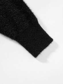 1pc Men's Niche Design Black & White Lightning Jacquard Knit Cardigan, Loose Fit Gothic V-Neck Sweater Jacket For Commute & Casual Wear, Autumn/Winter