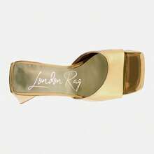 Lovebug Triangular Block Heel Sandals - Vàng - Xem 6