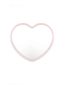 12 Stücke herzförmige Mini-Spiegel, polierte Oberfläche, Kunststoffrahmen, Tischaufstellung, unparfümiert, Blumenmotiv, tragbar, ohne Strom, tragbare Spiegel | stilvolle Tischplatte | dauerhafte Spiegel, süßer kompakter Spiegel, perfekt für Geburtstage, Hochzeiten, Halloween Party Dekorationen, Hochzeitsgeschenke, Party Geschenke