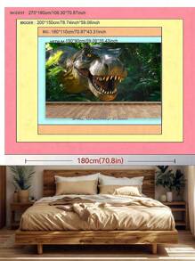 1PC Polyester Backdrop, 2D Dinosaur Design,Dino World Polyester Backdrop - 2D Stegosaurus & Volcano Design For Grand Openings, School Plays & Jurassic Parties - No Power Needed All-Weather Event Banner (75x110 Inch) Meteor Shower, Galaxy Print, Astronaut Suit, Jungle Vines, Tropical Birds, Waterfall Mist, Coral Glow,