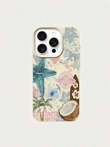 Ocean Elements Bowknot Coconut Pattern TPU Case Suitable For X/XS/XSMAX/11/11Pro/11Pro Max/12/12 Pro/12 Pro Max/13/13 Pro/13 Pro Max/14/14 Pro/14 Pro Max/15/15 Pro Max/15 Pro/16/16 Pro/16 Pro Max,Offering Durable Drop Protection With A Simple Yet Attractive - Mô hình 1 (1 cái) - Xem 3