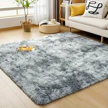1pc Soft Plush Carpet, Non-Slip Soft Carpet Mat, Very Suitable For Bedroom, Living Room, Bed Decoration