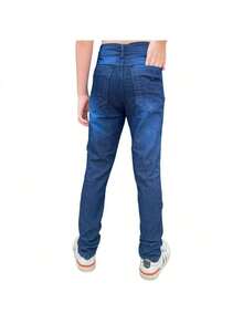 KIT 2 Men's Jeans, Boys' Jeans, Children's Jeans, Youth Jeans With Lycra, 8 To 16 Years Old - 彩色 - 查看 2